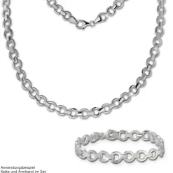 SilberDream Armband rund 925er Silber 19cm Silberarmband SDA439J