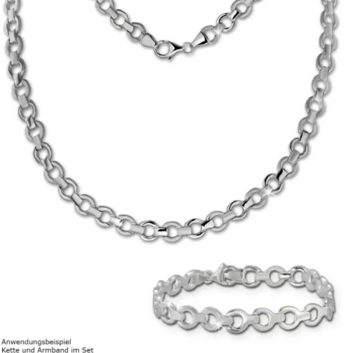 SilberDream Armband rund 925er Silber 19cm Silberarmband SDA439J