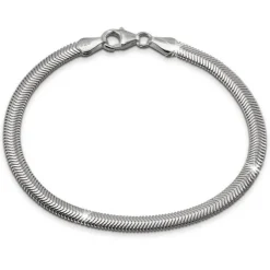 SilberDream Armband Schlangenkette 19cm oval 925 Silber Damen SDA2309J