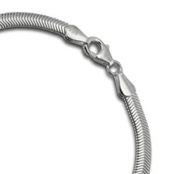 SilberDream Armband Schlangenkette 19cm oval 925 Silber Damen SDA2309J