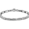 SilberDream Armband Schliff matt/glänzend 925 Sterling Silber 19cm Damen SDA471J