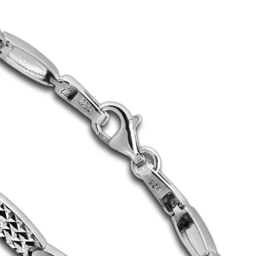 SilberDream Armband Schliff matt/glänzend 925 Sterling Silber 19cm Damen SDA471J