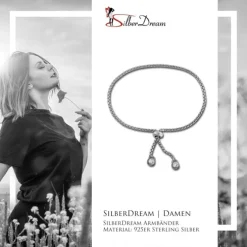 SilberDream Armband silber Zirkonia weiß 925er Sterling Silber Damen SDA2245J