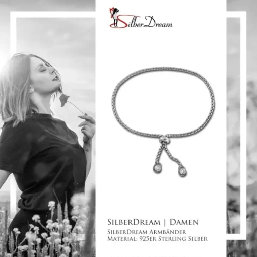 SilberDream Armband silber Zirkonia weiß 925er Sterling Silber Damen SDA2245J