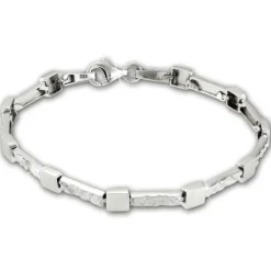 SilberDream Armband Square 925 Sterling Silber 19cm Silberarmband SDA475J