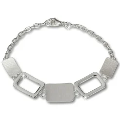 SilberDream Armband Square 925 Sterling Vollsilber 20cm SDA411