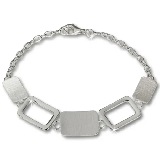 SilberDream Armband Square 925 Sterling Vollsilber 20cm SDA411