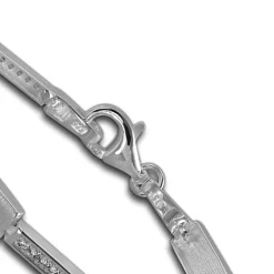 SilberDream Armband Square Zirkonia weiß 925er Silber 18,8cm Damen SDA454W