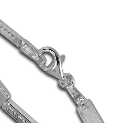 SilberDream Armband Square Zirkonia weiß 925er Silber 18,8cm Damen SDA454W