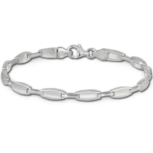 SilberDream Armband Style matt/glänzend 925 Sterling Silber 19cm SDA429