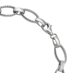 SilberDream Armband Style 925 Silber glanz matt 19cm SDA4803M