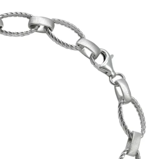 SilberDream Armband Style 925 Silber glanz matt 19cm SDA4803M
