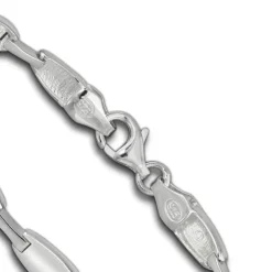 SilberDream Armband Style matt/glänzend 925 Sterling Silber 19cm SDA429