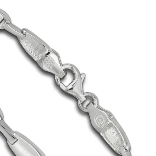 SilberDream Armband Style matt/glänzend 925 Sterling Silber 19cm SDA429