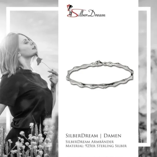 SilberDream Armband Style 925 Silber 19,3cm Silberarmband SDA405