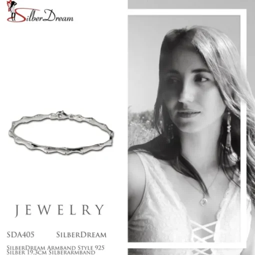 SilberDream Armband Style 925 Silber 19,3cm Silberarmband SDA405