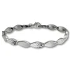 SilberDream Armband Tropfen 925 Silber cutt matt 19cm SDA4794O