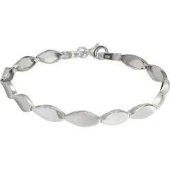 SilberDream Armband Tropfen 925 Silber glanz matt 19cm SDA4793J