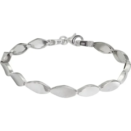 SilberDream Armband Tropfen 925 Silber glanz matt 19cm SDA4793J