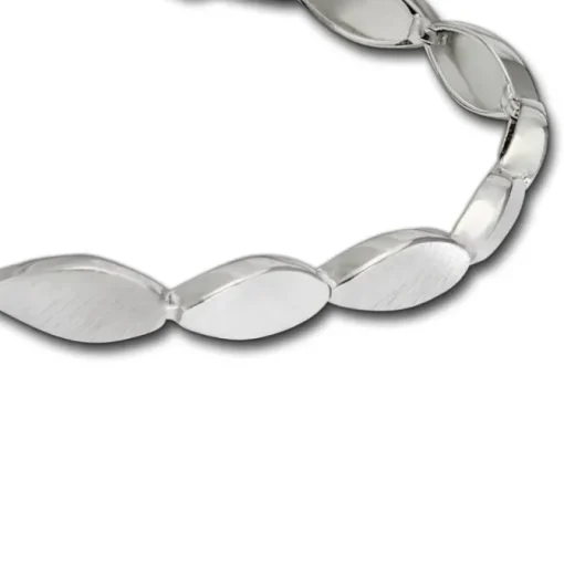 SilberDream Armband Tropfen 925 Silber glanz matt 19cm SDA4793J