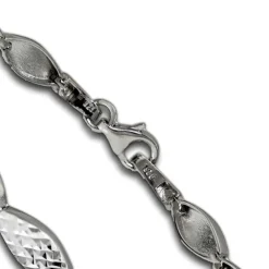 SilberDream Armband Tropfen 925 Silber cutt matt 19cm SDA4794O