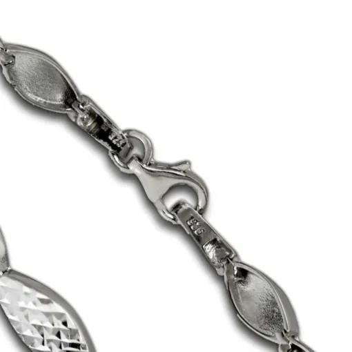 SilberDream Armband Tropfen 925 Silber cutt matt 19cm SDA4794O