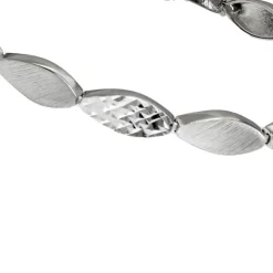 SilberDream Armband Tropfen 925 Silber cutt matt 19cm SDA4794O
