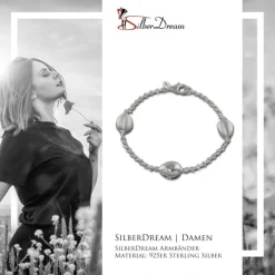 SilberDream Armband Tropfen 925 Sterling Silber 19cm Damen SDA416