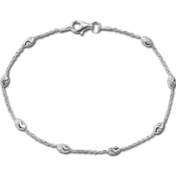 SilberDream Armband -Typhoon- 925 Silber poliert diamantiert ca. 19cm SDA3019J