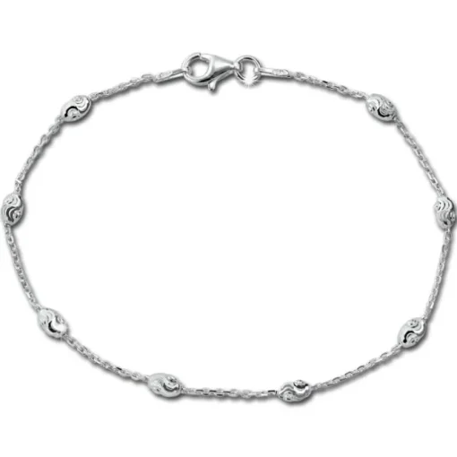 SilberDream Armband -Typhoon- 925 Silber poliert diamantiert ca. 19cm SDA3019J