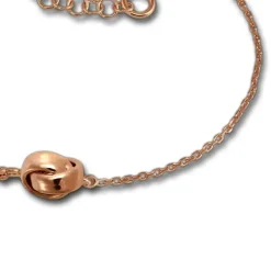 SilberDream Armband verschlungen 925 Silber rosévergoldet Damen 18-21cm SDA1138E