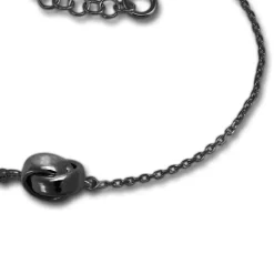 SilberDream Armband verschlungen 925 Silber geschwärzt Damen 18-21cm SDA1138S