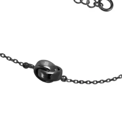 SilberDream Armband verschlungen 925 Silber geschwärzt Damen 18-21cm SDA1138S