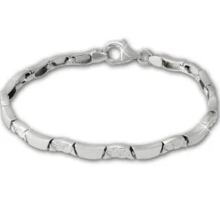 SilberDream Armband Wave 925 Sterling Silber 18,5cm Silberarmband SDA477J