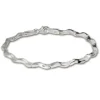 SilberDream Armband Welle 925 Sterlin Silber 19cm Silberarmband SDA402