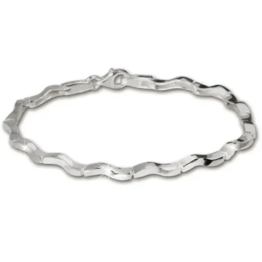 SilberDream Armband Welle 925 Sterlin Silber 19cm Silberarmband SDA402