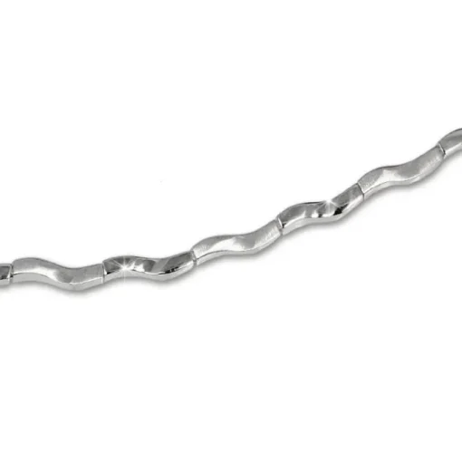 SilberDream Armband Welle 925 Sterlin Silber 19cm Silberarmband SDA402