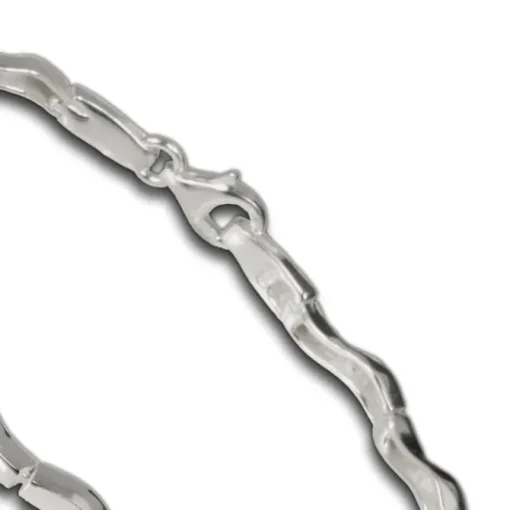SilberDream Armband Welle 925 Sterlin Silber 19cm Silberarmband SDA402