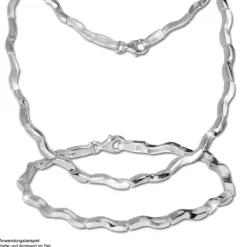 SilberDream Armband Welle 925 Sterlin Silber 19cm Silberarmband SDA402