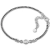 SilberDream Armband Zirkonia 18-21cm geschwärzt diamantiert 925 Silber SDA1018K