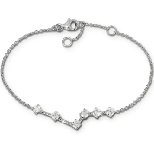 SilberDream Armband Zirkonia weiß 18,5cm - 21,5cm 925er Silber Damen SDA5308W