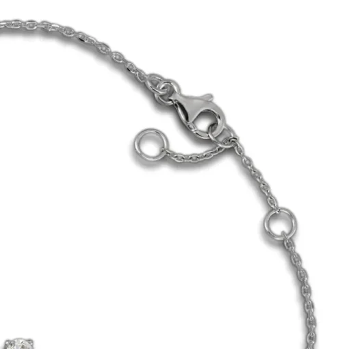 SilberDream Armband Zirkonia weiß 18,5cm - 21,5cm 925er Silber Damen SDA5308W