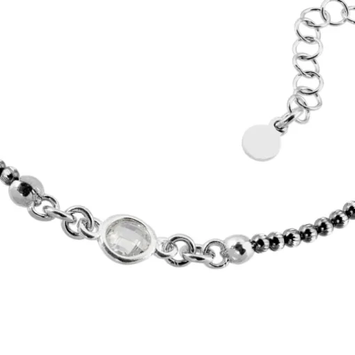 SilberDream Armband Zirkonia 18-21cm geschwärzt diamantiert 925 Silber SDA1018K