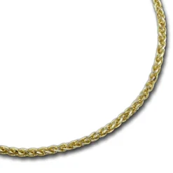 SilberDream Armband Zopf vergoldet 925er Silber Damen 19cm SDA2069Y