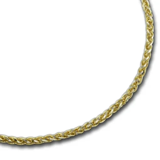 SilberDream Armband Zopf vergoldet 925er Silber Damen 19cm SDA2069Y