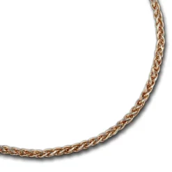 SilberDream Armband Zopf Rose vergoldet 925er Silber Damen 19cm SDA2069E