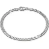 SilberDream Armband Zwillingspanzer 925 Sterling Silber Unisex 18,5cm SDA2368J