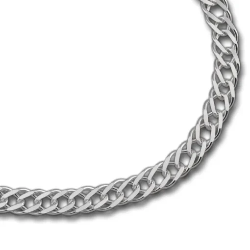 SilberDream Armband Zwillingspanzer 19cm 925 Sterling Silber Unisex SDA2519J