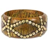 SilberDream Armreif Muster braun gold Damen Armreifen RAV228Y