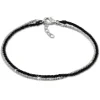SilberDream Bicolor Armband gedreht geschwärzt und 925 Silber Damen SDA2169S